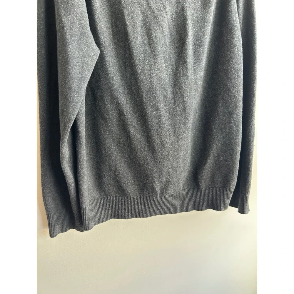 Marc Anthony Charcoal Grey Shawl Collar Sweater Mens XL